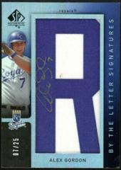 Alex Gordon [Letter Patch Autograph] Baseball Cards 2007 SP Authentic Prices
