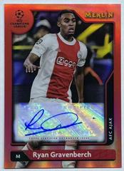 Ryan Gravenberch [Red] #A-RG Soccer Cards 2021 Topps Merlin Chrome UEFA Autographs Prices