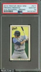 Freddie Freeman Baseball Cards 2010 Tristar Obak Mini 31st National Promo Prices