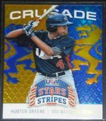 Hunter Greene [Crusade Blue] #43 Baseball Cards 2015 Panini USA Stars & Stripes Prices
