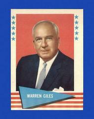 Warren Giles #33 Baseball Cards 1961 Fleer Prices