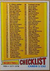 Checklist 1-132 Basketball Cards 1977 Topps Prices