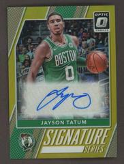 Jayson Tatum [Autograph Gold] Basketball Cards 2017 Panini Donruss Optic Prices