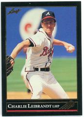 Charlie Leibrandt [Black Gold] #113 Baseball Cards 1992 Leaf Prices
