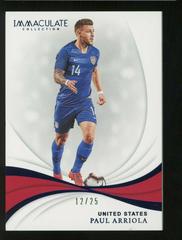 Paul Arriola [Sapphire] #44 Soccer Cards 2018 Panini Immaculate Prices