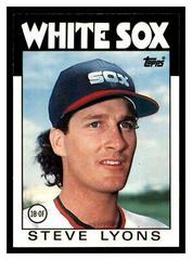 Steve Lyons #67T Baseball Cards 1986 Topps Traded Prices