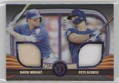 Pete Alonso, David Wright [Purple] Baseball Cards 2022 Topps Tribute Dual Relics 2 Prices
