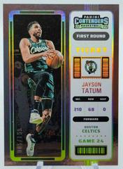 Jayson Tatum [First Round] Basketball Cards 2022 Panini Contenders Prices
