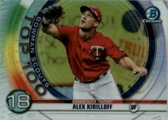 Alex Kirilloff #BTP18 Baseball Cards 2020 Bowman Chrome Scouts' Top 100 Prices