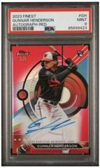 Gunnar Henderson [Red] #FA-GH Baseball Cards 2023 Topps Finest Autographs Prices