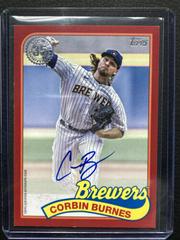 Corbin Burnes [Red] Baseball Cards 2024 Topps 1989 Autograph Prices