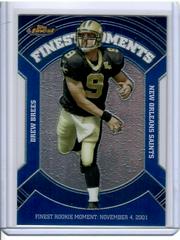 Drew Brees [Blue Refractor] #VFM-DB Football Cards 2007 Topps Finest Moments Prices