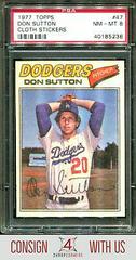 Don Sutton Baseball Cards 1977 Topps Cloth Stickers Prices