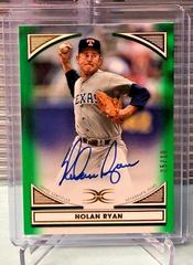 Nolan Ryan [Green] Baseball Cards 2022 Topps Definitive Defining Images Autograph Collection Prices