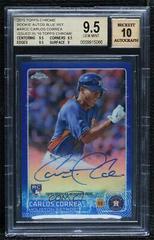Carlos Correa [Blue Refractor] #AR-CC Baseball Cards 2015 Topps Chrome Autograph Rookies Prices