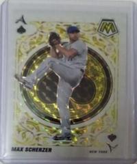 Max Scherzer [Reactive Yellow] #A-10 Baseball Cards 2022 Panini Mosaic Aces Prices