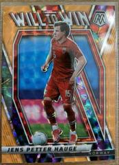 Jens Petter Hauge [Orange Fluorescent] Soccer Cards 2021 Panini Mosaic Road to FIFA World Cup Will to Win Prices