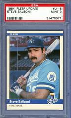 Steve Balboni #U-6 Baseball Cards 1984 Fleer Update Prices