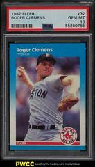 Roger Clemens #32 Baseball Cards 1987 Fleer Prices