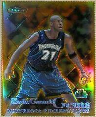 Kevin Garnett [Gold Refractor] #167 Basketball Cards 2000 Finest Prices