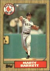 Marty Barrett #39 Baseball Cards 1987 Topps Tiffany Prices