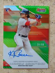 Andrew Benintendi [Green Refractor] Baseball Cards 2017 Bowman's Best of Autograph Prices