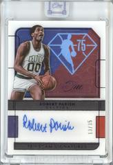 Robert Parish [Purple] Basketball Cards 2021 Panini One and One 75th Team Signatures Prices