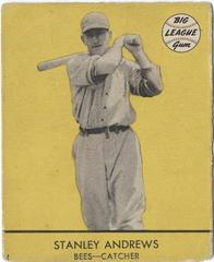 Stanley Andrews [Yellow Background] #24 Baseball Cards 1941 Goudey Prices