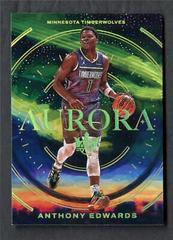 Anthony Edwards #9 Basketball Cards 2022 Panini Court Kings Aurora Prices