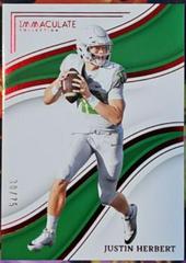 Justin Herbert [Ruby] #29 Football Cards 2023 Panini Immaculate Collection Collegiate Prices
