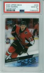 Josh Norris [Clear Cut UD Exclusives] Hockey Cards 2020 Upper Deck Prices