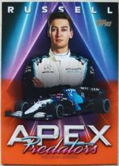 George Russell [Orange] #AP-GR Racing Cards 2021 Topps Formula 1 Apex Predators Prices