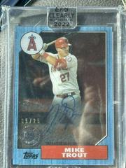 Mike Trout #87TBA-MT Baseball Cards 2022 Topps Clearly Authentic 1987 Autographs Prices
