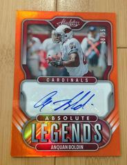 Anquan Boldin [Orange] Football Cards 2022 Panini Absolute Legends Signatures Prices