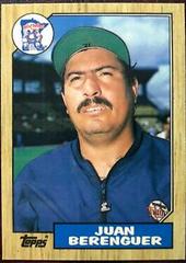 Juan Berenguer #5T Baseball Cards 1987 Topps Traded Tiffany Prices