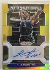 De'Aaron Fox [Gold Prizm] Basketball Cards 2021 Panini Prizm Sensational Signatures Prices