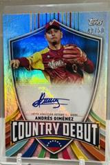 Andres Gimenez #CDA-AG Baseball Cards 2023 Topps World Classic Country Debut Autographs Prices