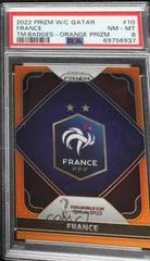 France [Orange] Soccer Cards 2022 Panini Prizm World Cup Team Badges Prices