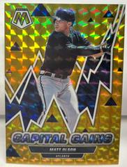 Matt Olson [Gold] Baseball Cards 2022 Panini Mosaic Capital Gains Prices