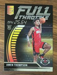 Amen Thompson #1 Basketball Cards 2023 Donruss Elite Full Throttle Prices