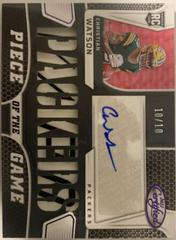 Christian Watson [Purple] #PGS-CW Football Cards 2022 Panini Certified Piece of the Game Signatures Prices
