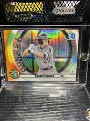 Andrew Vaughn [Orange Refractor] Baseball Cards 2020 Bowman Chrome Scouts' Top 100 Prices