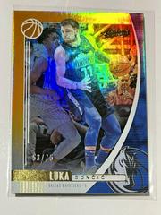 Luka Doncic [Orange] Basketball Cards 2020 Panini Absolute Memorabilia Prices