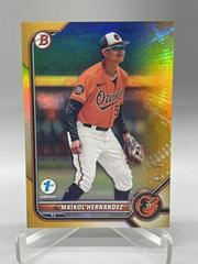 Maikol Hernandez [Gold] Baseball Cards 2022 Bowman Draft 1st Edition Prices