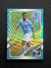 Raheem Sterling [Aqua Wave] Soccer Cards 2020 Topps Chrome UEFA Champions League Prices