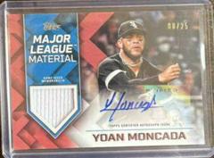 Yoan Moncada [Red] #MLMA-YMO Baseball Cards 2022 Topps Major League Material Autographs Prices