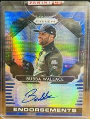 Bubba Wallace [Carolina Blue Hyper] #E-BW Racing Cards 2020 Panini Prizm Nascar Endorsements Autographs Prices