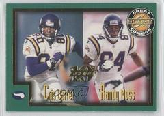 Cris Carter, Randy Moss [10th Anniversary Showcase] #275 Football Cards 1999 Panini Score Prices