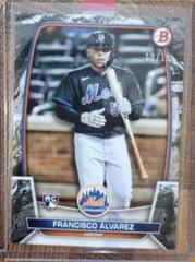 Francisco Alvarez [Black] #49 Baseball Cards 2023 Bowman Prices