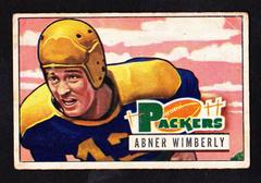Abner Wimberly Football Cards 1951 Bowman Prices